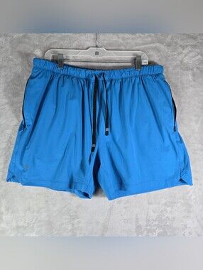 Fabletics The One Lined Shorts Mens Size 2XL XXL Royal Blue 5" Lightweight